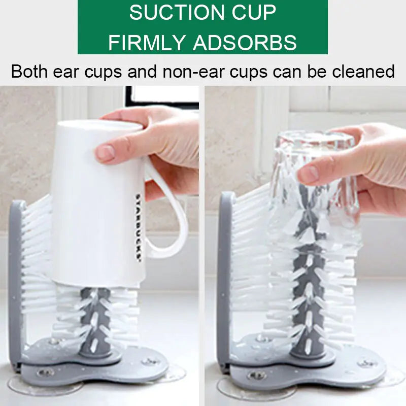 2 In 1 Cleaning Brush Cup Scrubber - Hulmstore