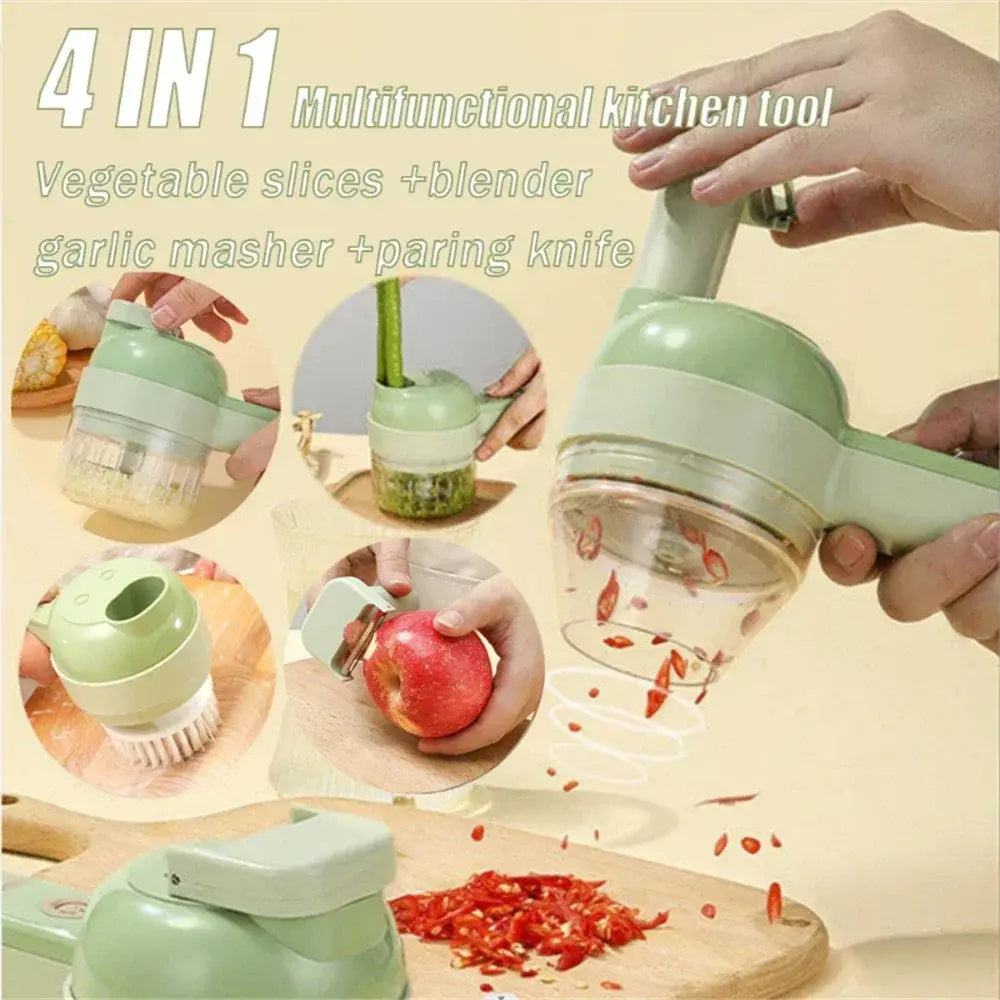 Electric 4-in-1 Food Processor - Hulmstore