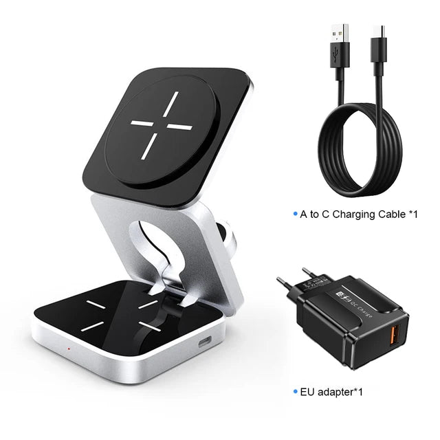 3 in 1 Wireless Charging Station - Hulmstore